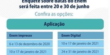 Enquete sobre a data do Enem