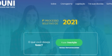 PROUNI VAGAS REMANESCENTES