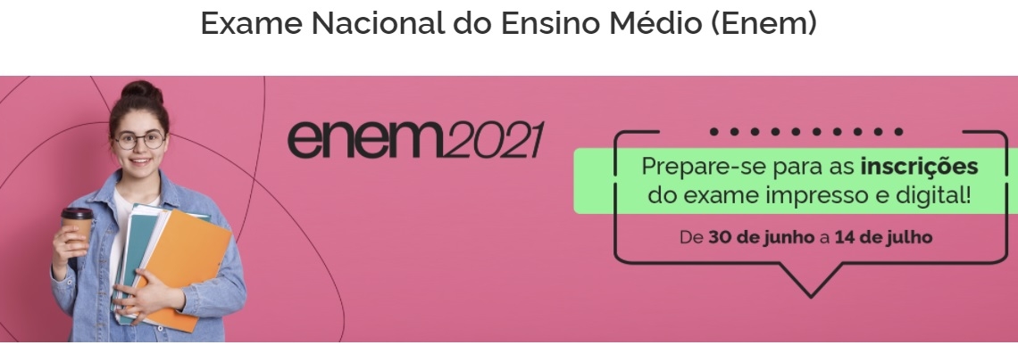 Aberta as inscrições do Enem